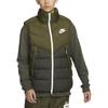 Nike Down Vests Men's Green Stand Collar Moderate DV0757-326