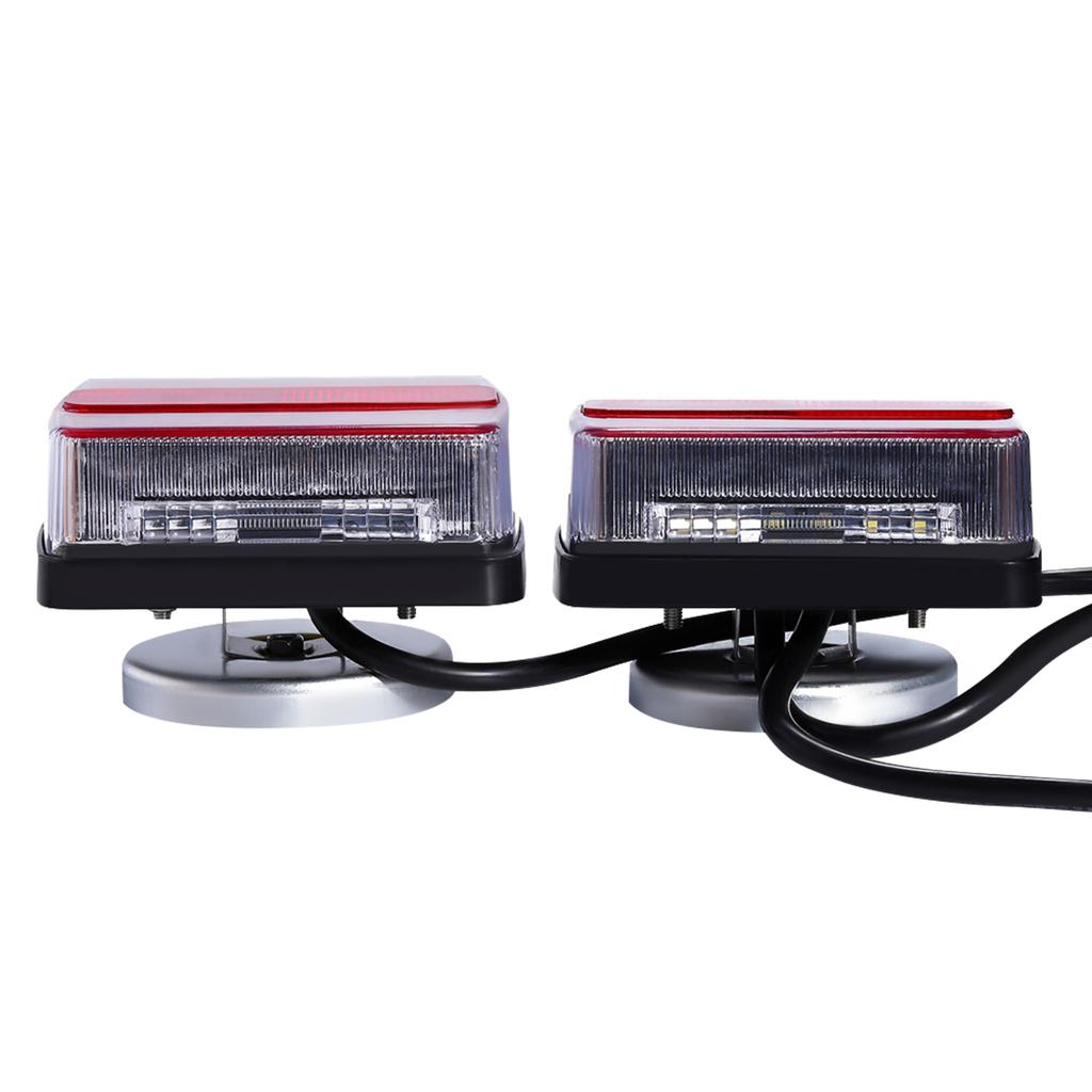 Universal 7 Pin LED Tail Lights for Trucks Trailers Tractors Buses 2835 LED Beads Brake Reverse Turn Signal Lights