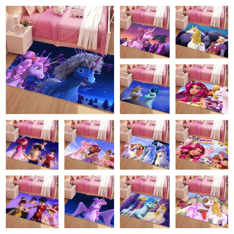 Mia And Me Cartoon Print Area Rug Non Slip Soft Floor Mat For Kids Bedroom Living Room Home Decor Gift
