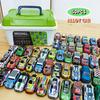 20/30/50 Pcs Alloy Car with Storage Box Set Cool Boy Racing Colorful Rebound Vehicle Model Kid Toy for Children's Birthday Gifts