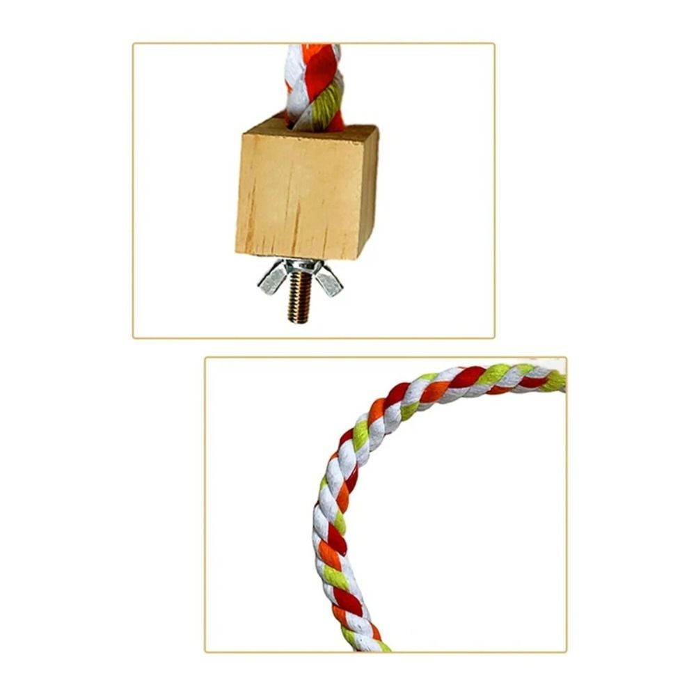 Эластичные игрушки для укусов домашних животных и птиц, деревянные игрушки для лазанья попугаев, новые игрушки из хлопковой веревки