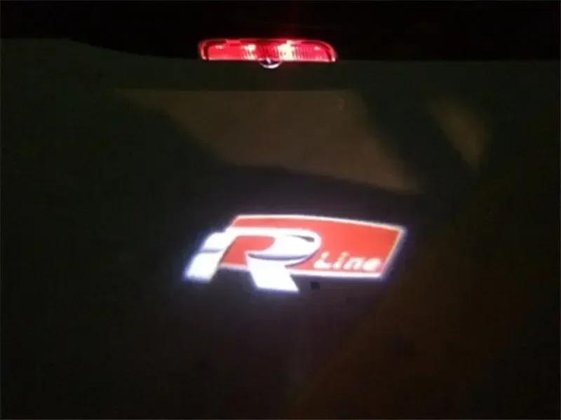 ZDFVU1 2/4P LED Car Door Logo Projector Light Accessories for VW R Golf 5 6 7 GTI GTD GTE Touareg CC Passat B6 B7 B8 B9 C6 C7 C8 Tiguan