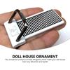 Металлическая беговая дорожка Беговые дорожки для дома Игрушка Миниатюрная мебель Мебель для кукольного домика Орнамент для кукольного домика Маленький мебельный орнамент Реквизит из сплава Бытовой