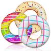1 Pc Sweet Donut Pink Swimming Hoop Underarm Hoop Inflatable Floating Hoop Pvc Thickened Swimming Hoop, Suitable For Pool Beach