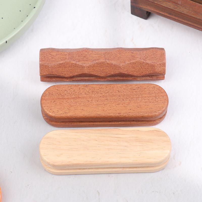 2 шт. Сапеле Сковорода Изолированная ручка Защита от ожогов Сковорода-гриль Изолированная ручка Термостойкая Для посуды Сотейник Сковорода для жарки