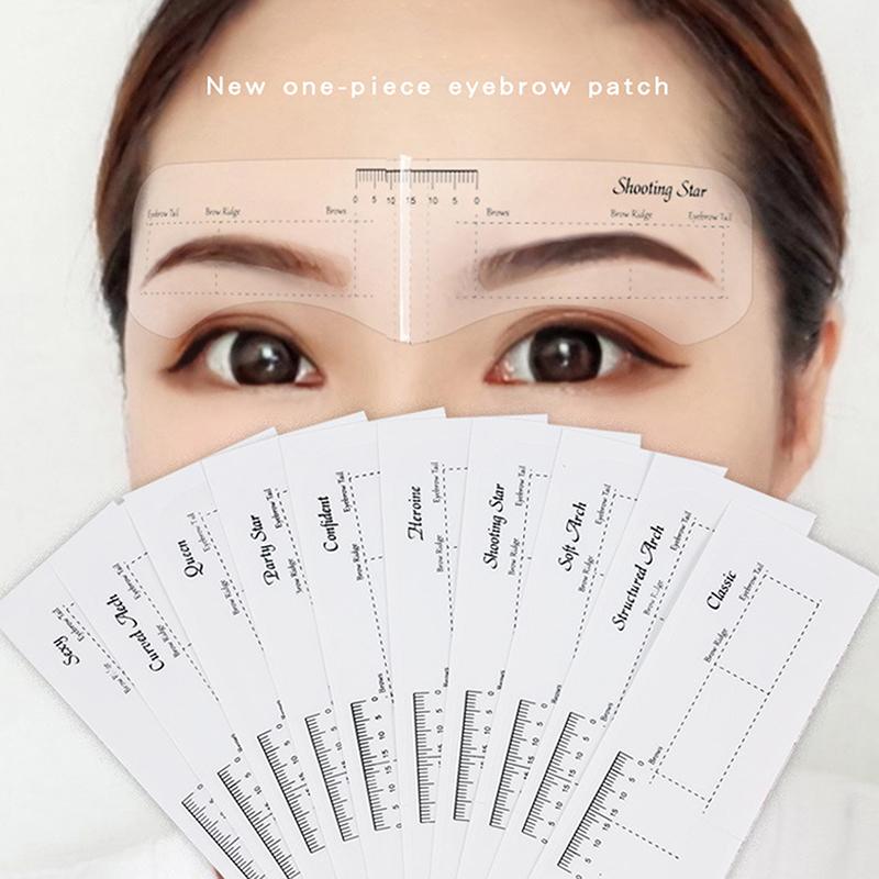 3/10 шт. многоразовый трафарет для бровей мягкая линейка определитель бровей руководство по рисованию бровей укладка формирование уход шаблон карта