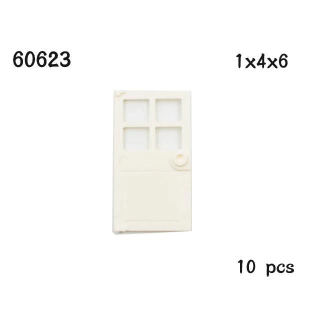MOC Parts House Деталь 1x4x6 Рама двери Умные окна 10 шт. 60596 60616 60803 57894 60623 60621 92589