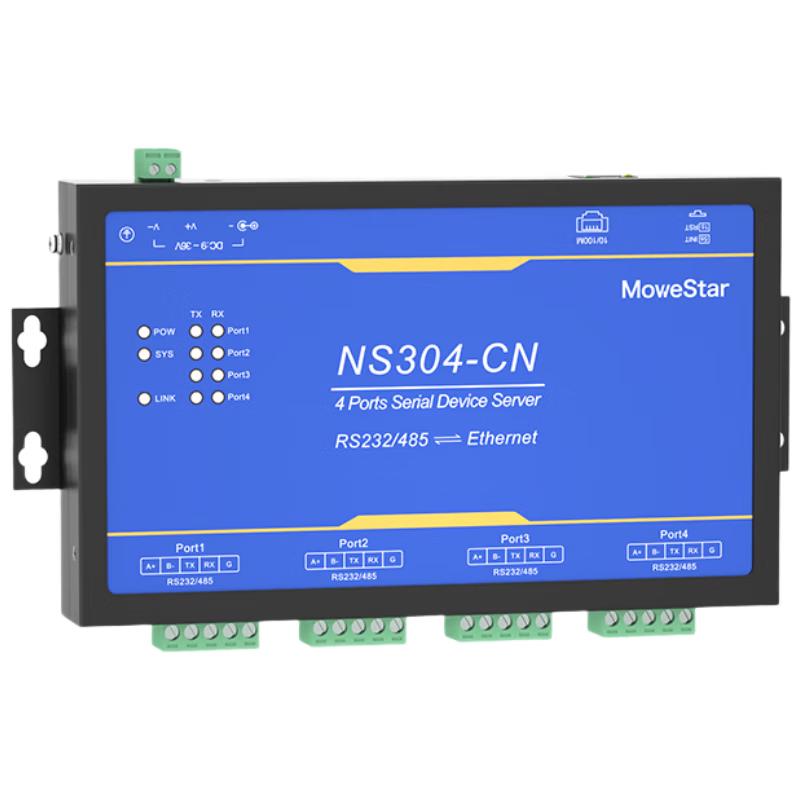 MoweStar Nationalized Industrial Serial to Ethernet Server