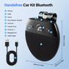 Bluetooth 5.0 Handsfree Car Kit High Definition Voice Sun Visor Music Player  Music Playback
