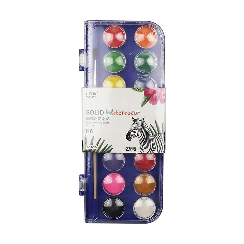 Твердая акварельная краска на водной основе, пигмент, школьные принадлежности, портативный набор гуашевых красок 12/16/28/36 цветов, рисование, искусство 661