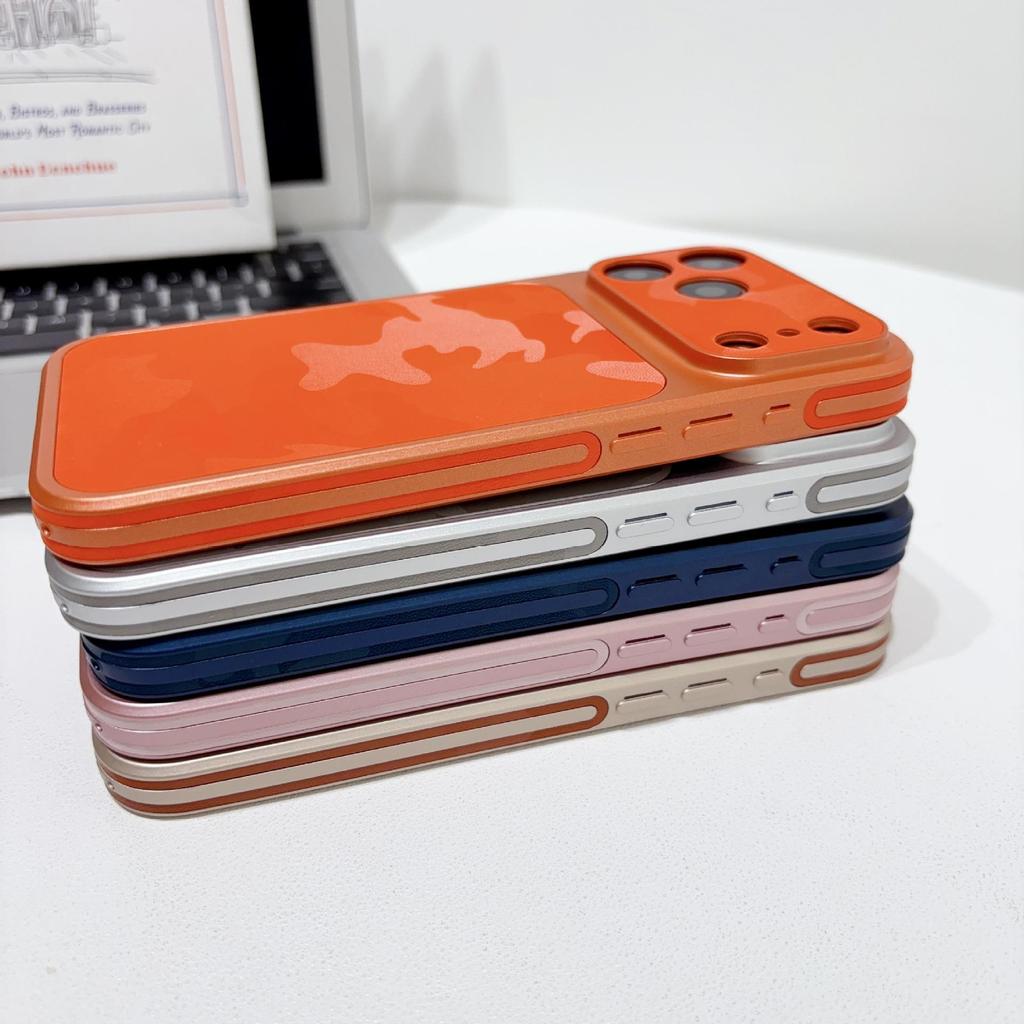 Нескользящий чехол для телефона с полной защитой, текстура кожи, для iPhone 17 Pro Max, совместим с 16 Pro Max
