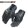 Custom Design Leather Carbon Fiber Motorcycle Gloves Touchscreen Compatible Anti-slip Breathable Outdoor Sports Universal Season