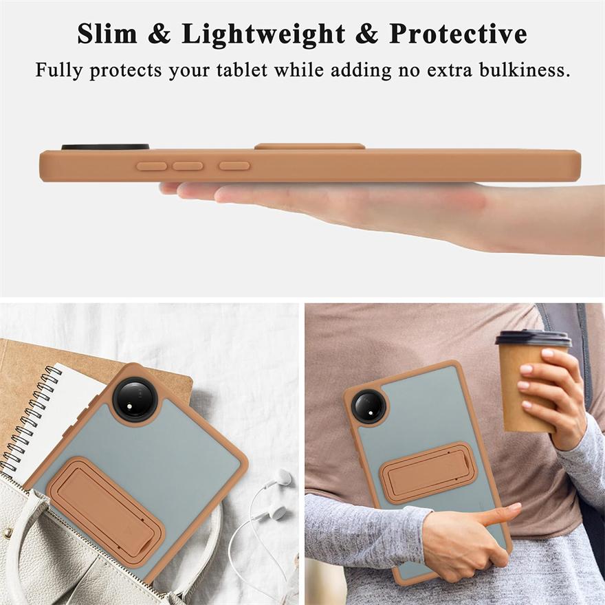 Подходит для Xiaomi Redmi Pad SE 8.7 Чехол PC+TPU противоударный защитный с кронштейном Чехол для планшета Xiaomi Pad SE 8.7 Чехол