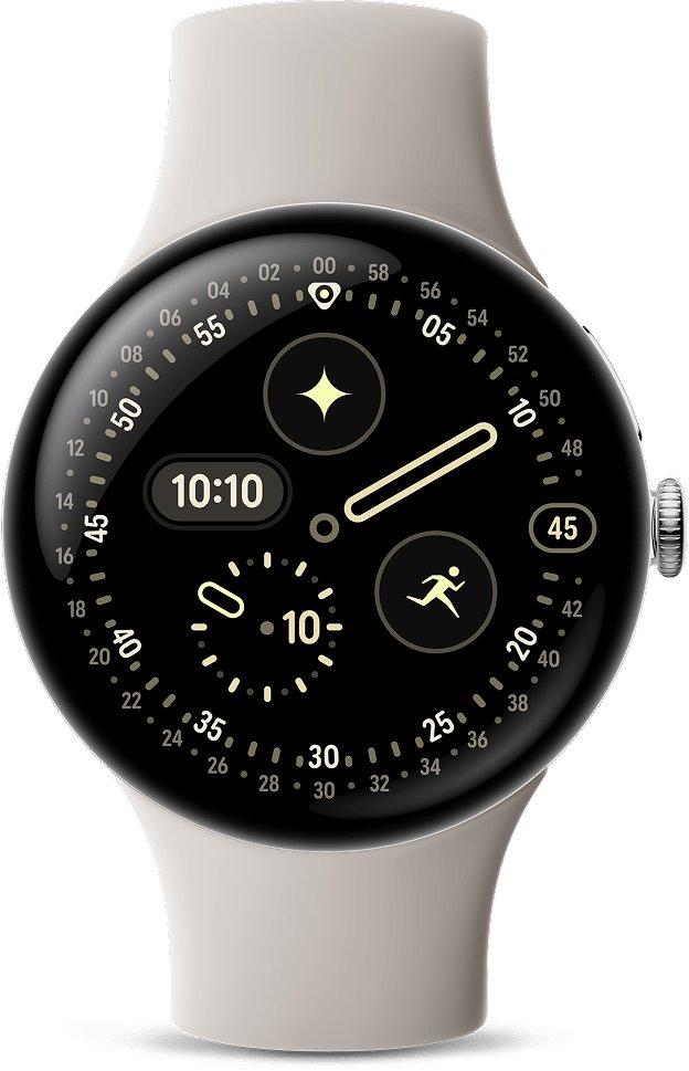 Google Pixel Watch 4 smartwatch 45mm Silver/Porcelain