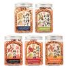 Kakinotane Pot Series 5 Popular Selections Assortment Set with Gift Wrapping Kakinotane and Wasabi Spicy Plum Sauce Flavor Sweets Snacks Appetizers