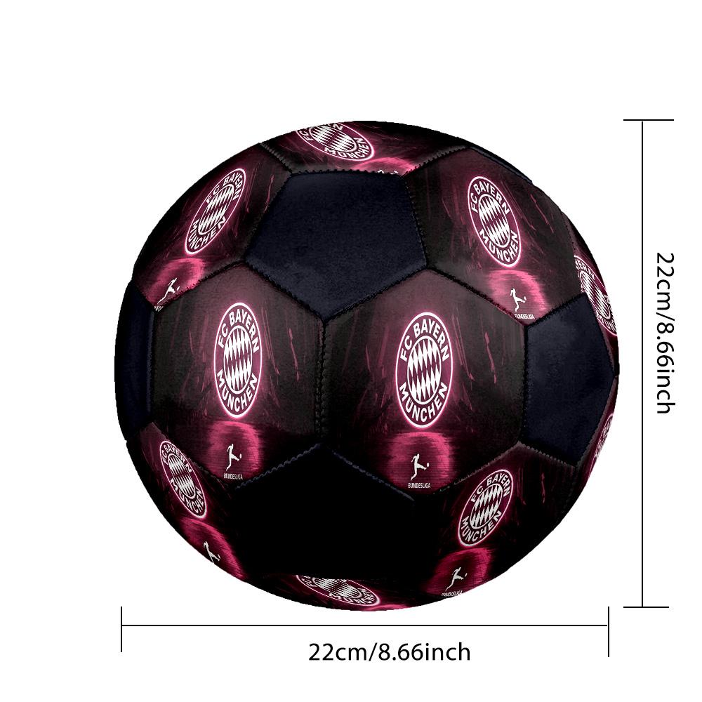 1pc Bayern Munich Crest Standard Size 5 Soccer ball, Durable game Soccer Ball for School Park Training & Daily Entertainment zq7143
