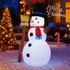3.9FT Xmas Inflatable Yard Decor LED Snowman Broom Christmas Outdoor Home Decoration Ornament Festive Toy Gift Supplies Decor
