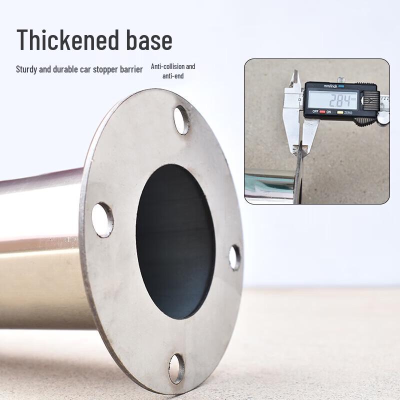 Lurong Stainless Steel Flange Fixed Safety Bollard