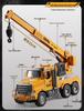 Douyin Alloy Children's Crane & Excavator: Inertial Sound & Light Mixer Truck Model