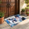 Floor Mat Soft Flannel Rug Non Slip Absorbent Mat for Bathroom Bedroom Home Decor B BanG Dream Ave Mujica