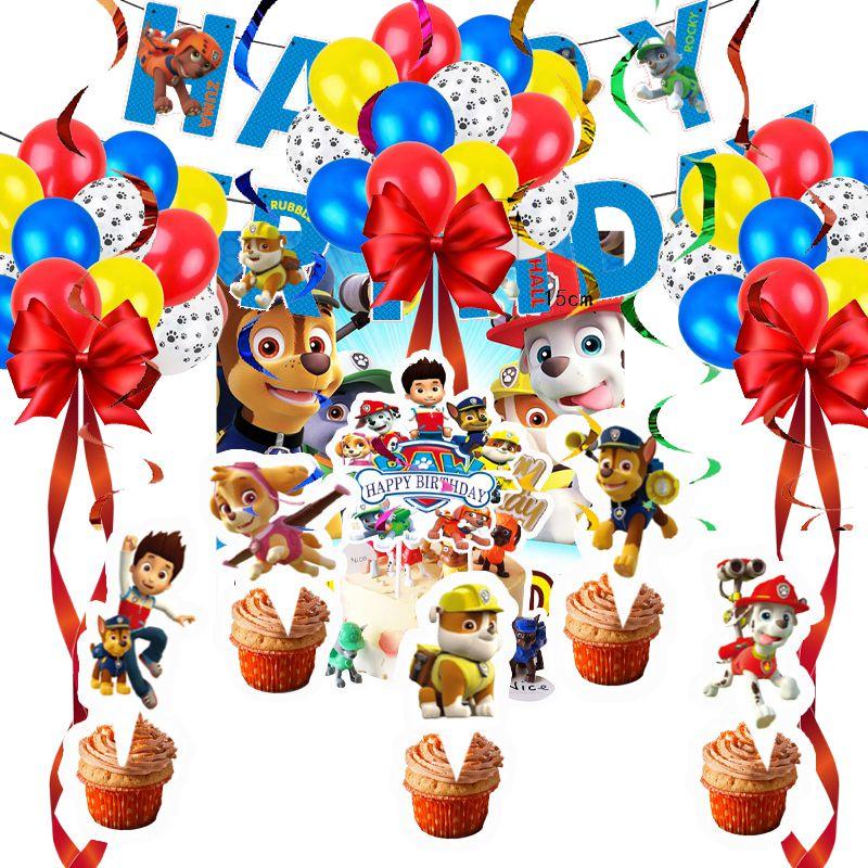 Яркие бумажные товары для вечеринок Щенячий патруль для детских празднований дня рождения