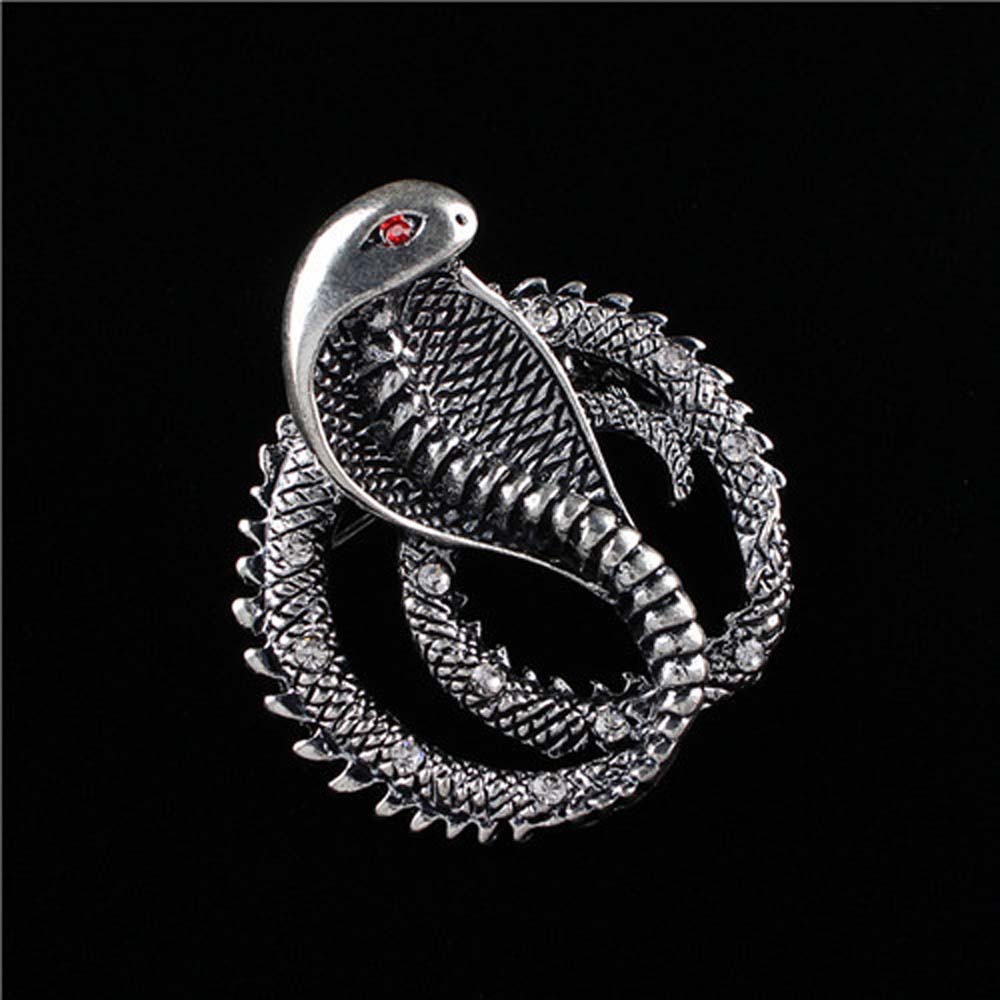 Ретро-подарок для мужчин, модные металлические аксессуары для корсажа в виде змеи, брошь, булавки, ювелирные изделия