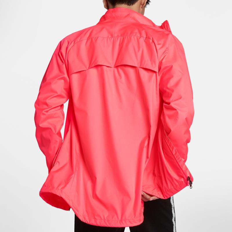 Nike Jackets Men's Volcanic Rock Red/Volcanic Rock Red/Black Stand Collar Moderate Pilot AR4515-807