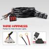 Automotive Parts Off road Vehicle for Wrangler Modified One to Two 4-core LED Work Light Suitable Switch Wire Group