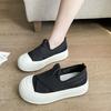 Summer New Mesh Breathable Cross-Strap Soft Bottom White Shoes for Women Slip-on Casual Sports Canvas Shoes for Women