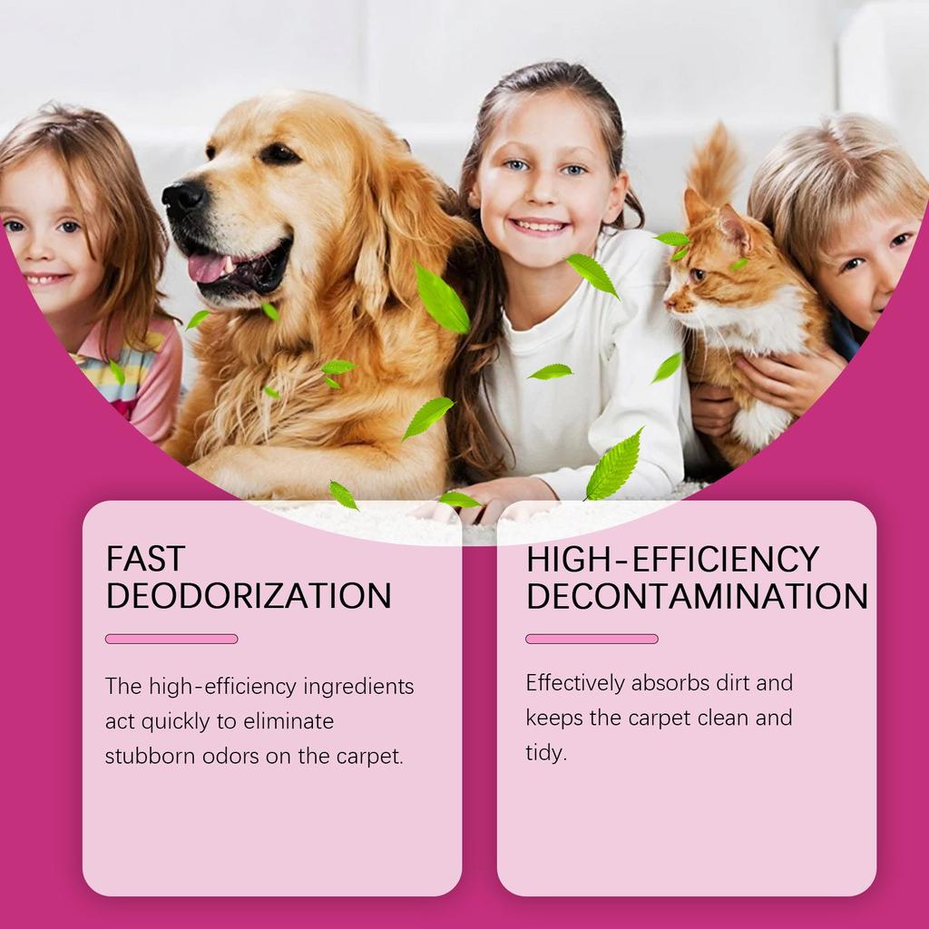 Освежитель для ковров и помещений для домашних животных, порошок для ковров, запах домашних животных, мягкое удаление запаха, 150 г