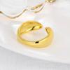 Открытое кольцо Толстый слой Кольцо для пары Женский стиль Легкая роскошь Нишевый дизайн Простое и свежее Кольцо-пряжка для еды