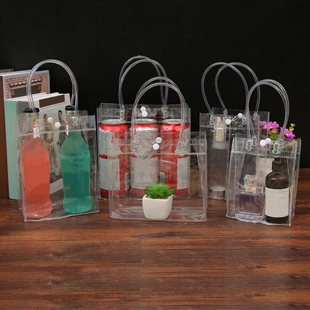 С ручками Подарочная упаковка Сумка Матовая подарочная упаковка Сумка Прозрачная сувенирная сумка
