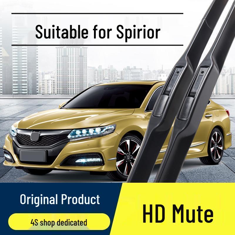 Бескаркасная бесшумная передняя щетка стеклоочистителя Honda Spirior с оригинальной резиновой полосой