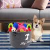 Large Capacity Pet Toy Storage Basket Foldable Dog Sundries Baskets Dog Toy Organizer  Storing Toys