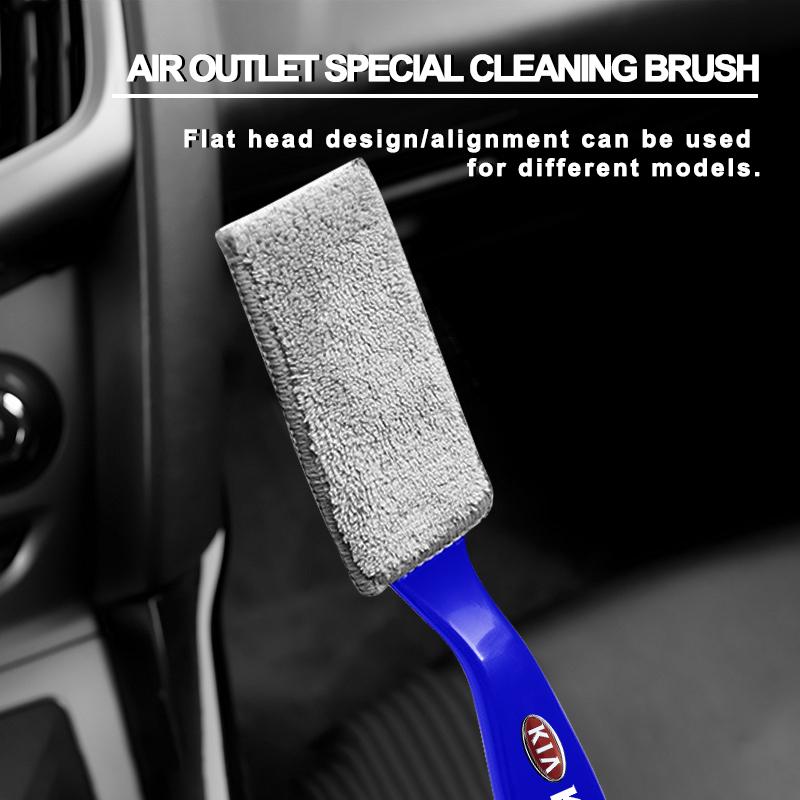 2026 Hot Car Sticker 1Pcs Car Air Outlet Cleaning Brush Dashboard Duster Brushes For KIA Ceed Rio Sportage R K3 K4 K5 K6 Ceed So