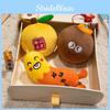 Plush Orange Sausage Keychain Toy Cartoon Stuffed Doll For Cute Gift Student