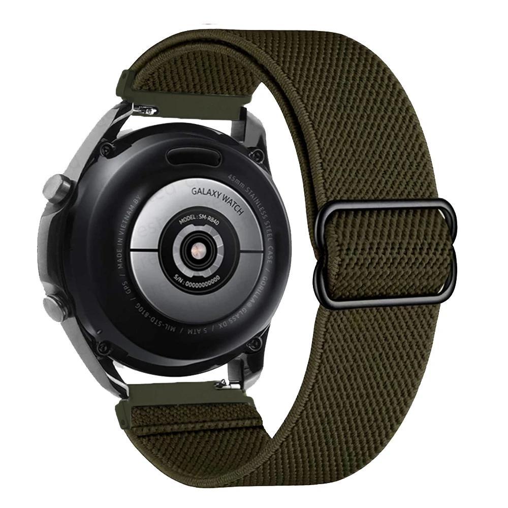 Нейлоновый ремешок-петля 20 мм 22 мм для Samsung Galaxy Watch7 FE 6 4 Classic 5 pro 45 мм 44 мм 40 мм 43 мм 47 мм Ремешок Galaxy Watch6 7 Браслет