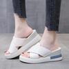 New Fashion Summer Women's Sandals Luxury Wedges Slippers Black Platform Shoes for Women Shoes Zapatos De Mujer Plus Size 36-42