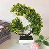 Flowers Simulated Chrysanthemum Green Plants Bonsai Decoration Desktop