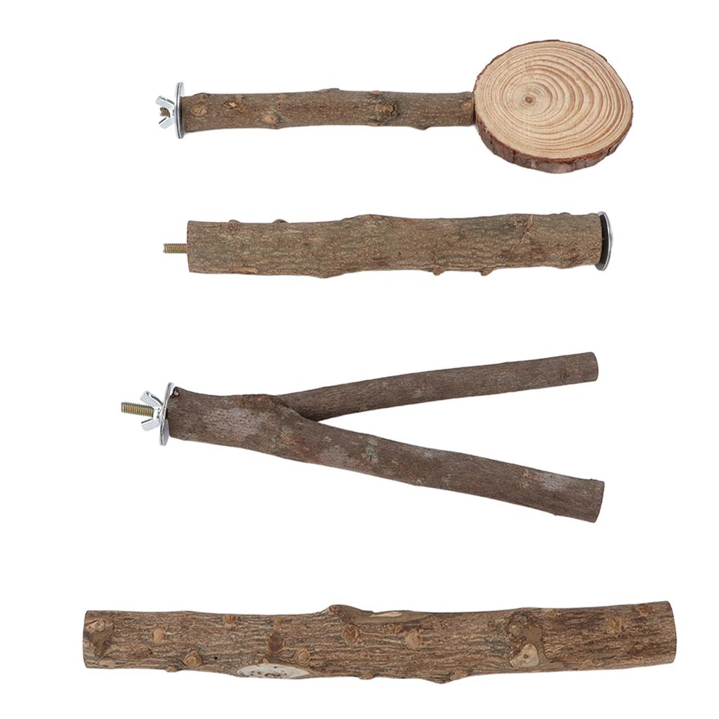 Набор палочек для подставки для птиц. Безопасная стабильная деревянная подставка для попугая. Набор платформ для подставок для птиц.