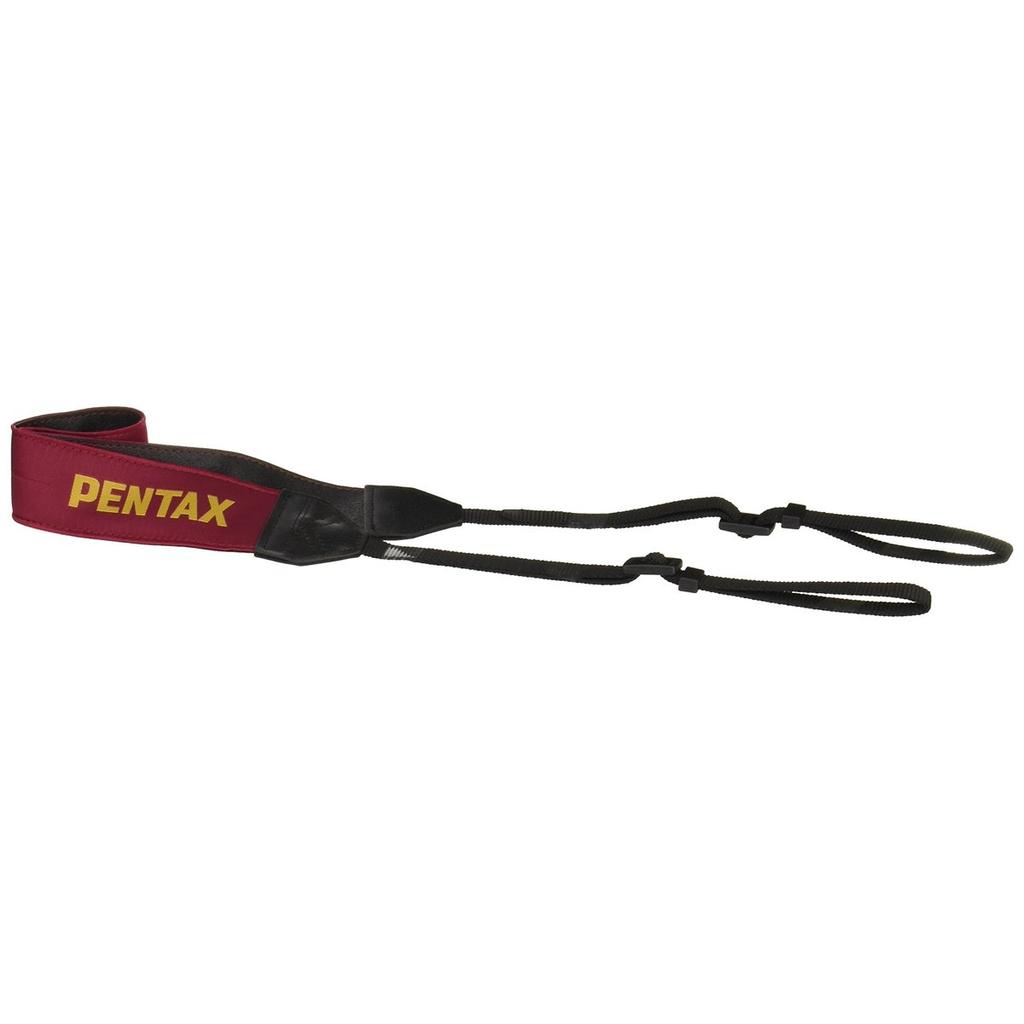 Красный ремешок для камеры Pentax O-ST1401 - Широкий (4 см) ремешок на шею/руку для DSLR