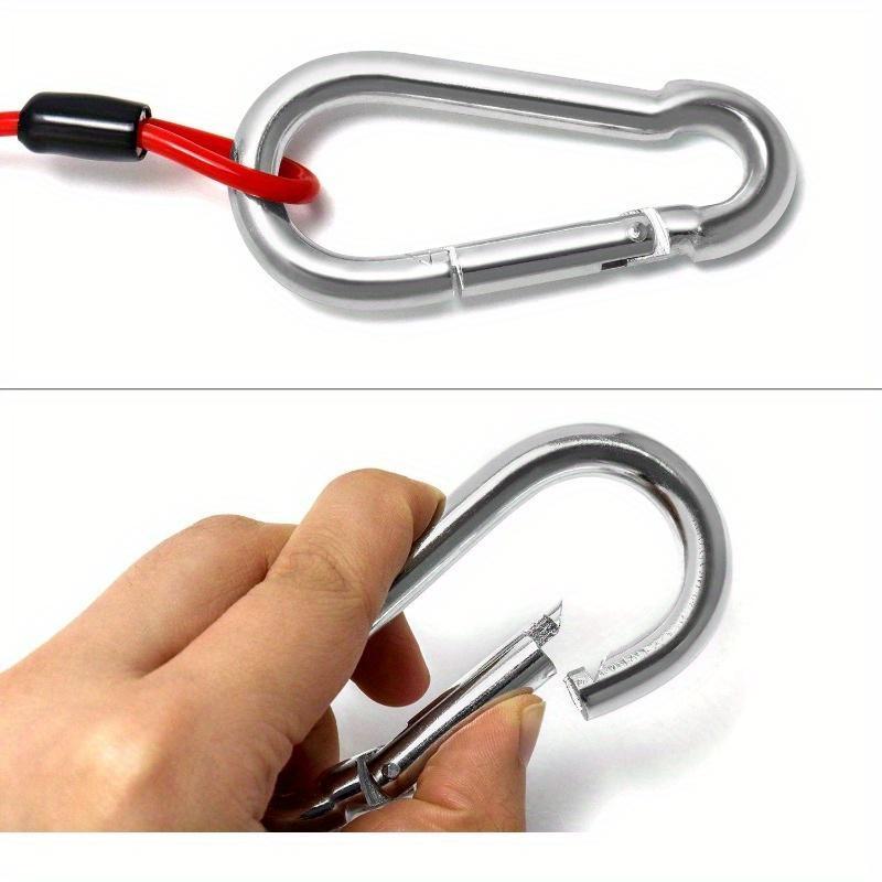 Отрывной трос прицепа, 1 упаковка, 6-футовый предохранительный трос для прицепа, Пружинная буксировка, Зажим для спиральной проволоки, Пружинная буксировочная пружина из нержавеющей стали, Витой трос для экстренной помощи прицепа