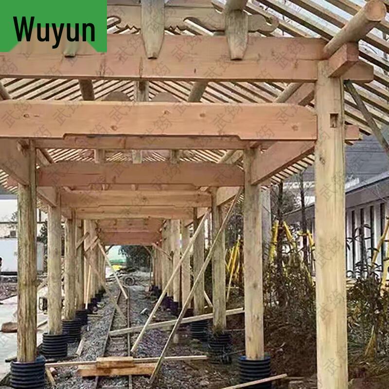 Anti-corrosion Pine Wood Round Column