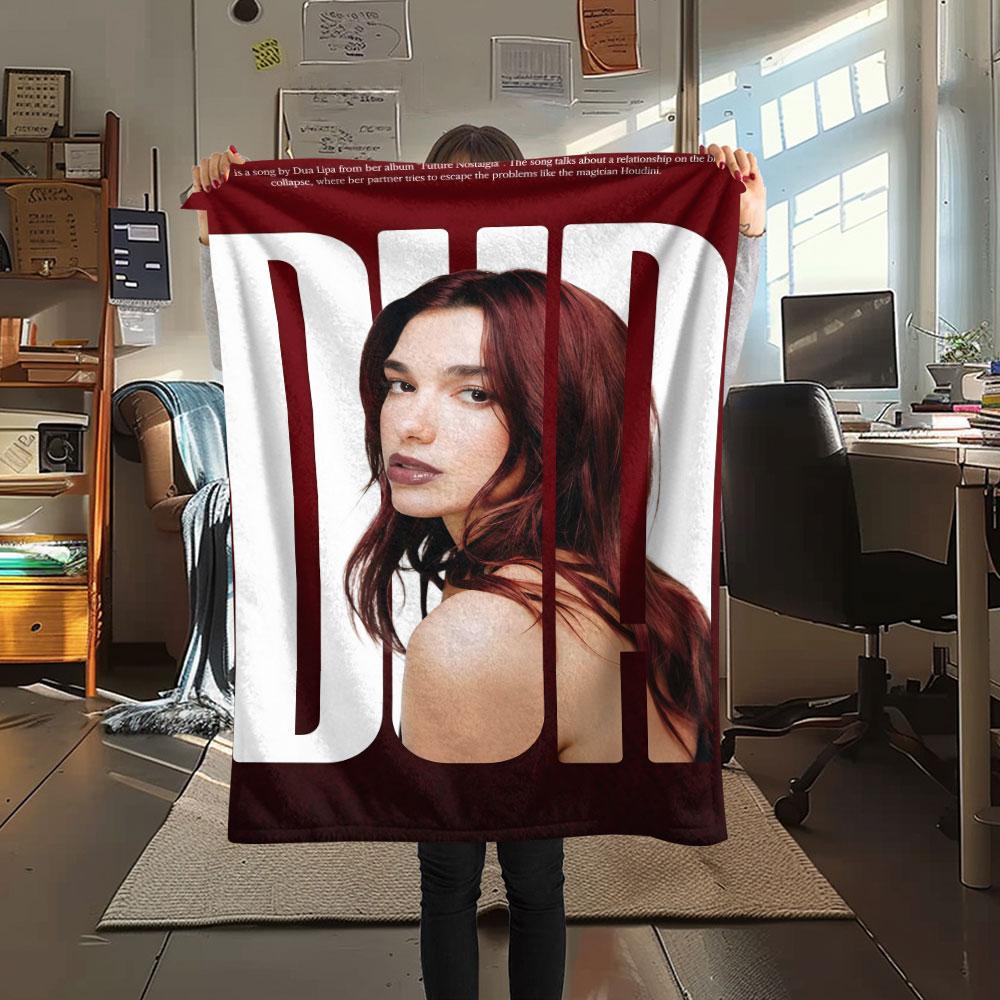 Dua Lipa Pop Diva Blanket, High quality Comfortable for All Seasons, Home Decor, Warmth and Comfort