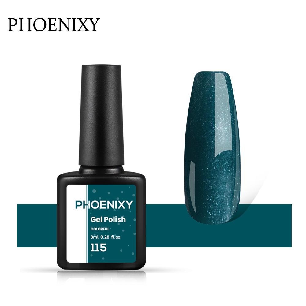 PHOENIXY, 60 цветов, гель-лак для ногтей, долговечный гель-лак, верхнее базовое покрытие, полуперманентный гель-лак, дизайн ногтей «сделай сам»