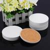10 шт. 4-дюймовые пустые керамические подставки для сублимации, глазурованные керамические круглые подставки с пробковыми подложками для украшения подарков на заказ