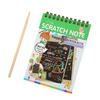 Kids Rainbow Colorful Scratch Art Kit Drawing Painting Paper Notebook with Drawing Stick Gift