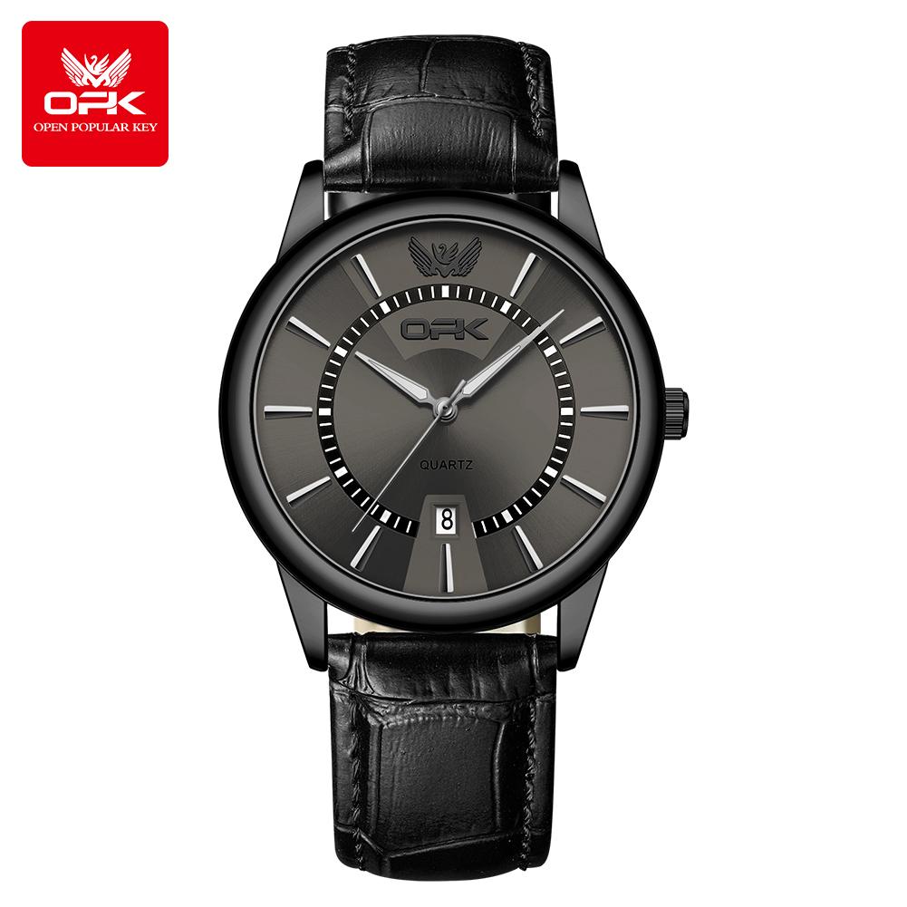 OPK brand men's waterproof quartz watch 6036