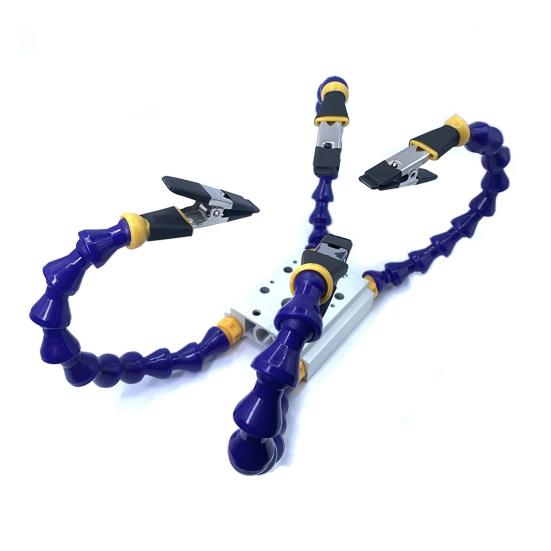 Третьи ручные скамейки, держатель паяльника с гибким рычагом, вращение на 360 градусов, многофункциональные руки помощи, инструмент для ремонта сварки печатной платы