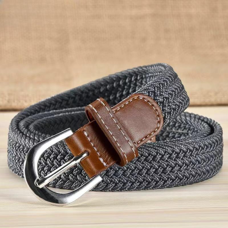 Factory Made High Quality Golf Comfortable Leisure Belt Wide Fine Elastic Woven for Men and Women